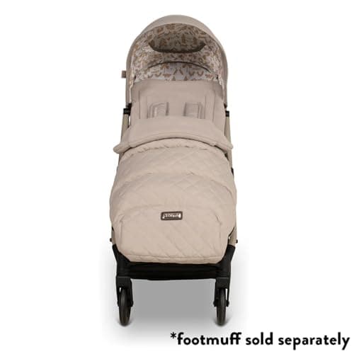 Cosatto Yo Travel Stroller - Baby Pushchair Lightweight Compact Fold from Birth to 25kg - Airline Compatible, One Hand Easy Fold, Large 8kg Shopping Basket, Raincover & Bumper Bar (Whisper) — view 5