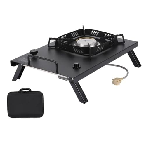 BEAZOOM Portable Folding IGT Table, for Stainless Steel Camping Cooktop for Compact Outdoor Burner HikingDrain basket — view 2