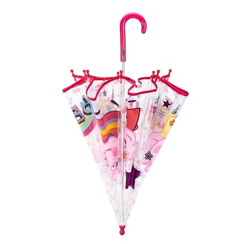 Peppa Pig Kids Clear Dome Umbrella with Transparent See-Through Canopy — view 2