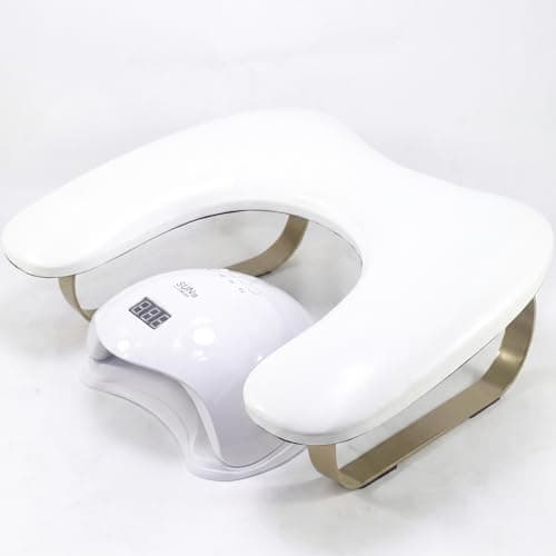 WONEDIRR U Shaped Arm Rest for Nails, 48W High-Power UV Nail Lamps