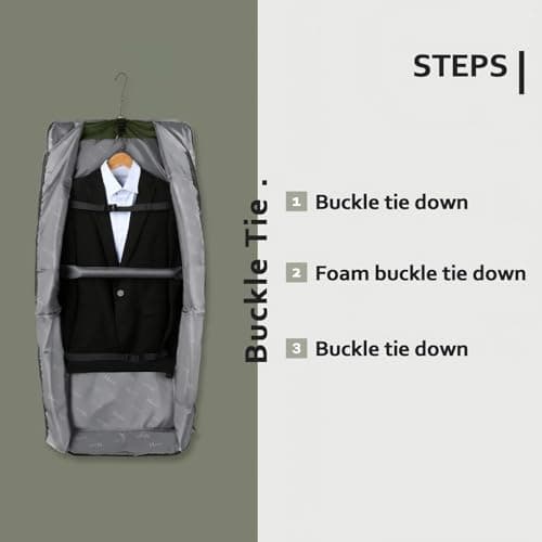 MATEIN Suit Carrier for Men, Travel Garment Bags with Strap for Business — view 2