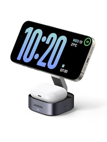 UGREEN 2-in-1 for MagSafe Charger, Wireless Charger Stand with Magnetic