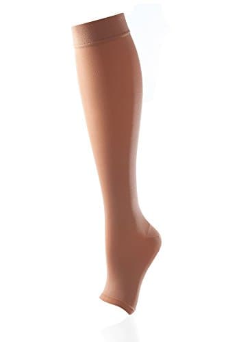 activa Class 3 Below Knee Compression Support Stockings 25-35mmHg - Sand - Extra Large - Open Toe