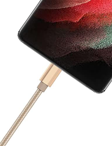 KP TECHNOLOGY [3.3ft/1m Charger Cable for Huawei P Smart 2020 / P Smart 2019 / Huawei Y7 / Y7p / Y6 / Y6p / Y6s / Y5 / Y5p / Y5 Prime / Y9 / Y8s / Y3 / Enjoy 9s / Honor 7S / 8S Micro USB (GOLD) — view 6