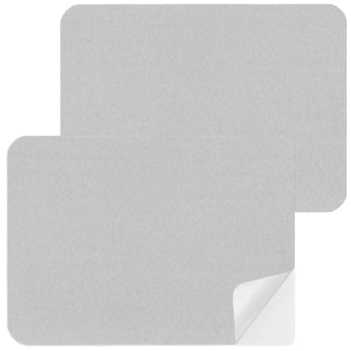 2 Pcs Fabric Repair Patch, Self-Adhesive Canvas Repair Patch 11x8 inch Waterproof Fabric Patches Linen Canvas Repair Kit for Sofas, Tents, Furniture, Awnings, Car Seats (Light Gray)
