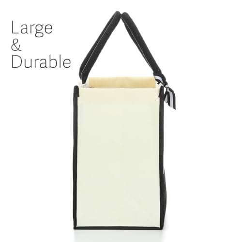 HODREU Grandma Gifts Canvas Tote Bag Birthday Gifts for Grandma Waterproof Beach Bag Appreciation Gifts for Women Grandmother, White401, L — view 4