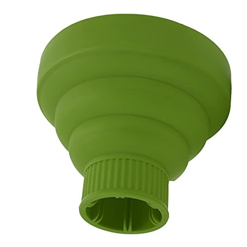 LUCKDANO Curl Adapter for Universal Collapsible Hair Dryer Diffuser | Travel-Friendly Folding Design | Advanced Silicone Material for Even Heat Distribution | Compatible with 1.6-2in Hair (Green)