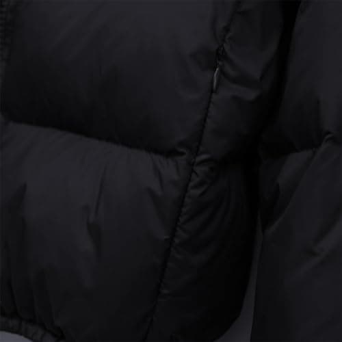 Anbiryeik Women Winter Puffer Jacket UK with Pockets Quilted Lightweight Padded Down Short Coat Warm Outwear Windproof Casual Ladies Parka Jackets for Autumn Winter Outdoor Hiking Travel Black M — view 6