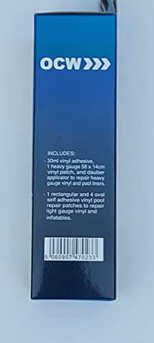 OCW Large Vinyl Repair Kit for Hot Tubs, Inflatable Spas, Waterbeds, Pools & Inflatables - box — view 6