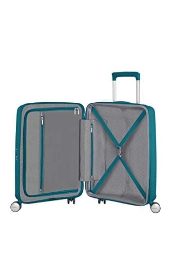 American Tourister Soundbox - Hand Luggage Suitcase 55 x 40 x 20/23 cm - Hard Shell Trolley Suitable for EasyJet - Expandable, Light, 4 wheels & TSA Lock - 35.5/41 L - Green (Jade Green) — view 5
