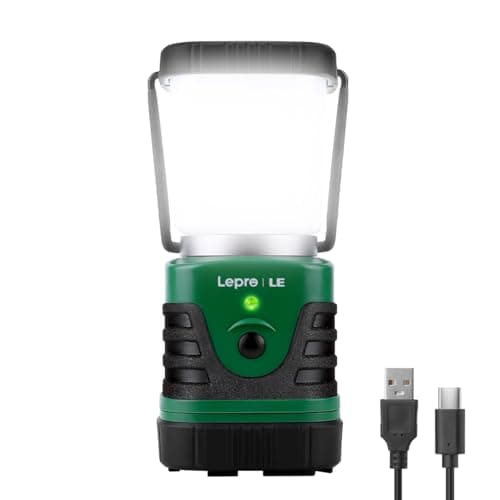 LE Camping Light Rechargeable, 1000lm Camping Lantern, Warm & Cool Light