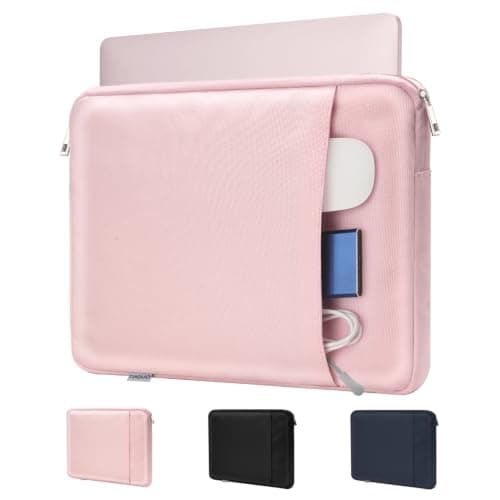 TiMOVO Laptop Sleeve for MacBook Neo/Air/Pro, 13.3-14 Inch, Pink