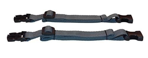 25mm Webbing Strap with Quick Release and Length-Adjusting Buckles (Pack of Two) (grey, 60cm) — view 5
