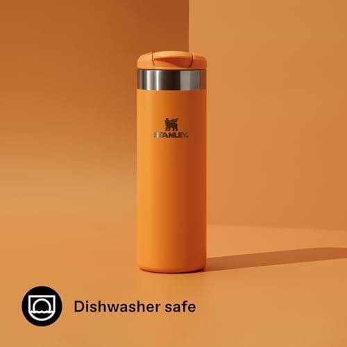 Stanley 1913 Aerolight Transit Travel Mug 0.47L - Keeps 6 Hours Hot - 8 Hours Cold - Dishwasher Safe - Leakproof - Car Cup Holder Compatible - Insulated Coffee Cup - Goldenrod Coral — view 6