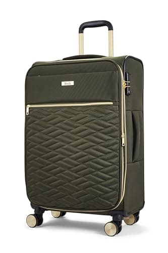 Rock Sloane Medium 52/59L Expandable Soft Shell Suitcase - Khaki
