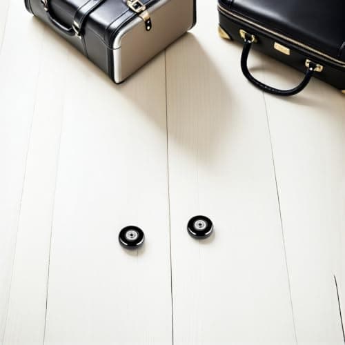 SHERCHPRY Suitcase Wheel Replacement Casters Rubber Luggage Caster Wheels Repair Kit 50x20mm Complete Spare Parts Set for Travel, Silent Environments — view 4