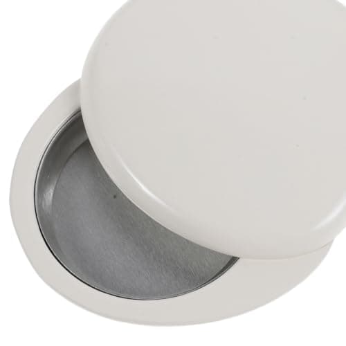HEANUJJ Solid Perfume Travel Case with Swivel Lid and Airtight Seal 3g Aluminium Alloy Container Electroplated White Finish Portable Fragrance Balm Holder for Daily Commutes and Travel — view 3
