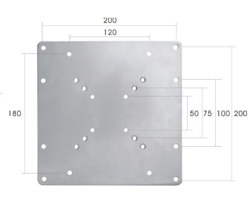 Mount World 1056 VESA 200 x 200 Universal Adapter for Medium Mounts by Mount World — view 2