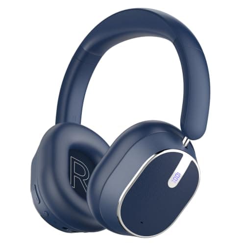 MMWOWARTS Hybrid Active Noise Cancelling Bluetooth Headphones,Bluetooth 6.0 Over Ear Wireless Headphones with 120H Playtime, Hi-Res Audio, Deep Bass, Memory Foam Ear Cups for Home Office Travel