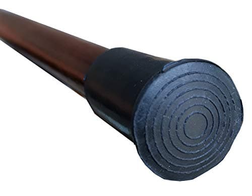 Gents Wooden Derby Cane with Collar Walking Stick in Dark Brown Wood Stain 94cm (37") Height — view 4