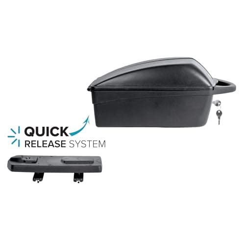 Prophete Bicycle Rack Box with Quick Release 5 kg / 11 L, Plastic, Lockable, Black — view 6