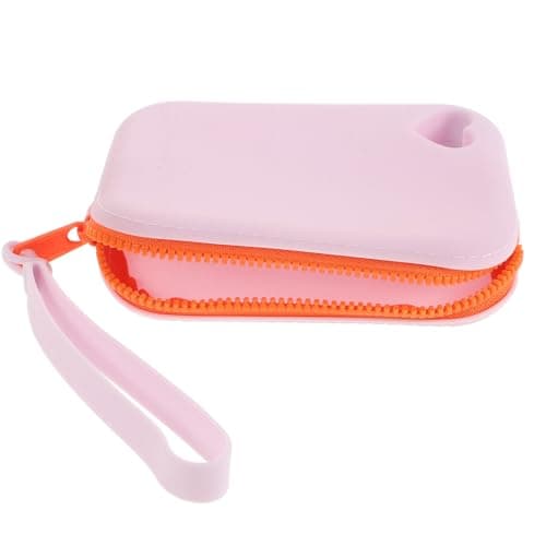 Zerodeko Portable Zipper Earbud with Silicone Storage Bag Waterproof, Weatherproof Small Storage Pouch for and Minimalist and Stylish Lavender Earphone Organizer Travel Occasions
