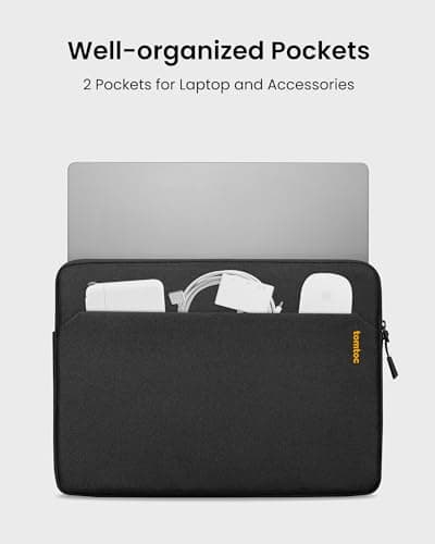 tomtoc Slim Laptop Sleeve for for 15.6-inch HP Lenovo Acer ASUS Dell Laptop — view 3