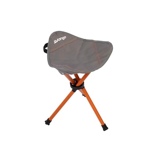 Vango Micro Camping Stool – Compact Folding Tripod Seat with Carry Strap & Bag, Lightweight Steel Frame, Durable Endure Fabric, Portable Stool for Camping, Fishing, Festivals & Travel (Excalibur)