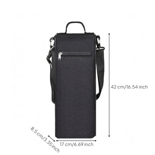 Dickly Insulated Beverage Carrier Tote Thermal Food Carrier Portable Travel Bag with Shoulder Strap and Top Handle Canvas Material Suitable for Commuting Shopping Travel picnics Office — view 4