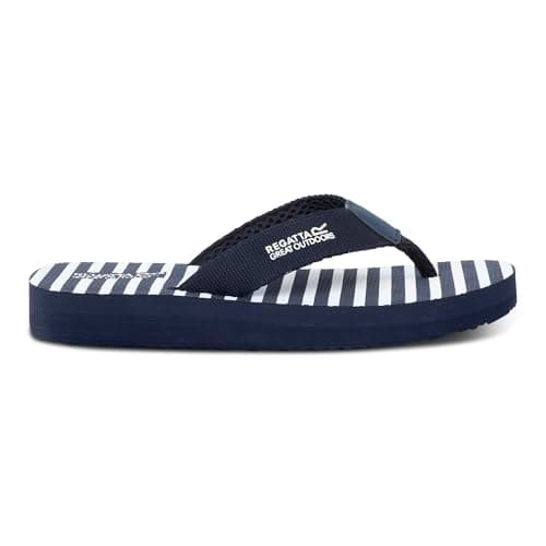 Regatta Women's Catarina Flip Flops Sandals with Underfoot Cushioning Lightweight - Perfect for Outdoors, Walking & Camping Blue