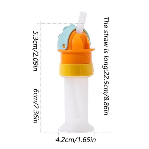 Water Bottle Spout Cover with Straw Reusable Leak Proof Replacement Top — view 5
