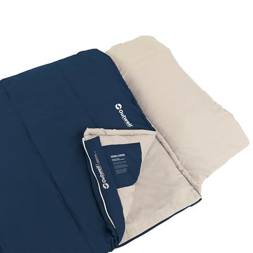 Outwell Contour Sleeping Bag – 3 Season Warm Reversible Comfortable Camping Sleeping Bag with Built-In Pillow, Zip-Off Hood & Duvet Mode - For Indoor & Outdoor Use (Contour Lux (Dep Blue)) — view 4