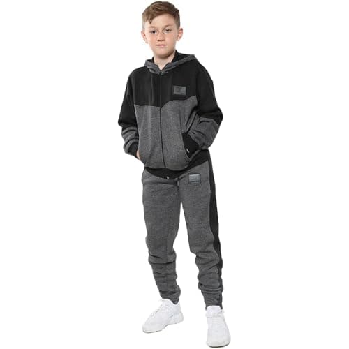 A2Z 4 Kids Cotton Tracksuit - T.S 602 Charcoal 7-8