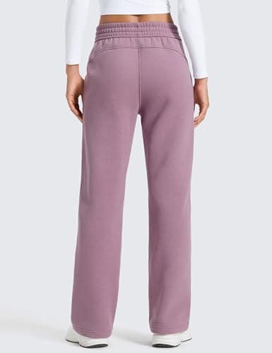 CRZ YOGA Fleece Lined Sweatpants 30" Light Lavender 10 — view 2
