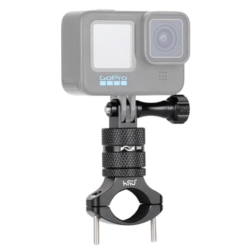 HSU Handlebar Mount for GoPro, 360 Degree Horizontal Rotation Bike Mount