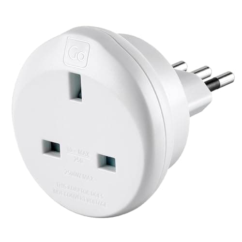 Go Travel UK to Italy Plug Adapter, earthed & compact — view 5