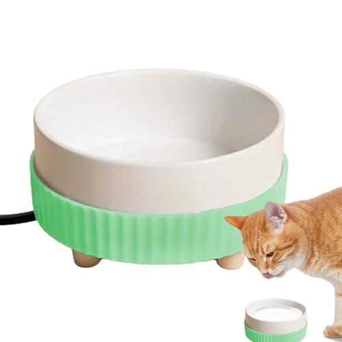 Arrovarp 350ML Heated Pet Water Bowl, 13.5cm USB Charging Heated Dog Bowl, Thermostatic Heateds Water Dish For Cat, Animal Drinking Bowls Pet Waters Dispenser, Noiseless Waters Bowls Cat WaterFountain — view 2