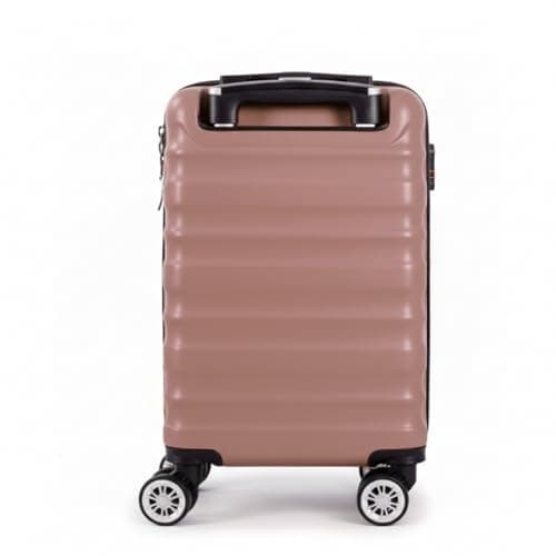 40x25x20cm Underseat Cabin Suitcase with Removable Wheels – Soft Shell Carry on Trolley Lightweight Spinner Luggage Detachable Wheels 1628 (Rose Gold) — view 3