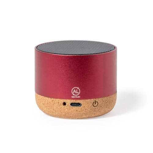Sawfish Personalised Speaker Moore Bluetooth Speaker 3W with Recycled Aluminium & Cork Base | Wireless Bluetooth Portable Speaker — view 4