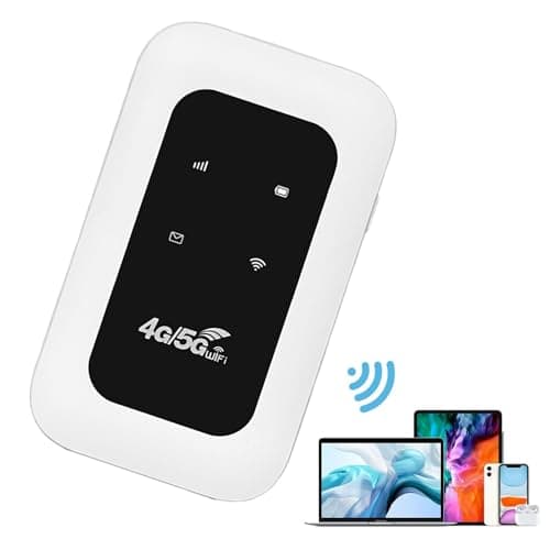 Portable WiFi Travel Router for Travel - 4G/5G Mobile WiFi Portable Hotspot Router with SIM Card Slot,Pocket-Sized MiFi Modem for Travel & Remote Work,4G LTE Mobile WiFi Hotspot for Outdoor (B) — view 3