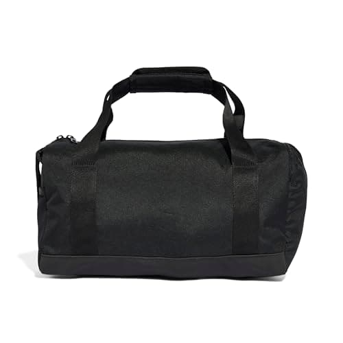 adidas Unisex Essentials Linear Duffel Bag Duffel Bag, Black/Black/White, XS — view 2