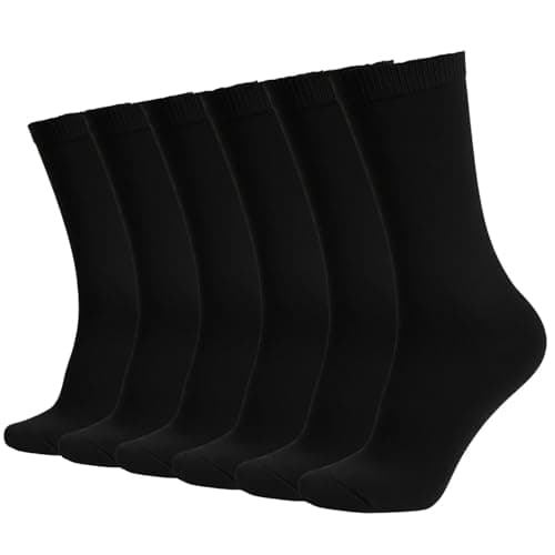 A2Z 4 Kids Girls Boys Thermal Socks Pack Of 6 Winter Warmth Thick Insulated - Thermal Socks Black 6 Pack 11-14