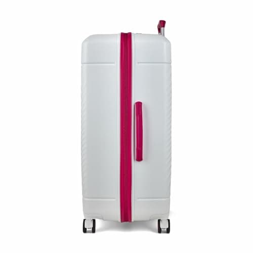 Rock Love Island Large 119L Hard Shell Suitcase - White & Pink — view 3