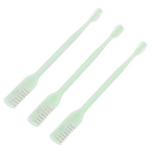 Double Head Nose Hair Trimmer, 360 Degrees Rotation Deep Cleansing Nose Hair Cutter Mint Green Safe Hygienic Travel Friendly ABS Stainless Steel 3pcs — view 6