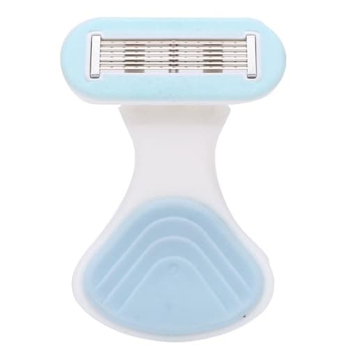 Picysa Travel Size Women's Shaving Kit with Foldable Handle, 6 Layer Cutters Portable Shaving Tool (Blue)