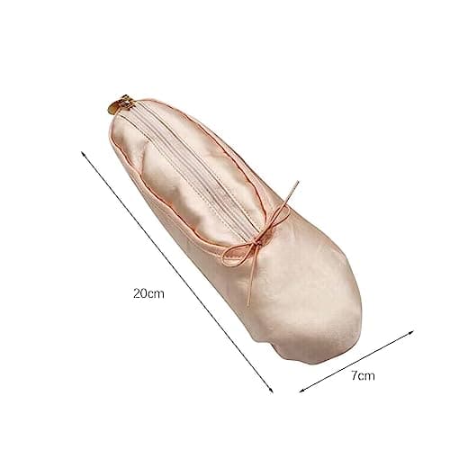 LOVIVER Pen Bag Portable Ballet Shoes Designed Stationery Organizer Multifunction Cute Pencil Case Pencil Holder for Teen Boys and Girls School — view 2