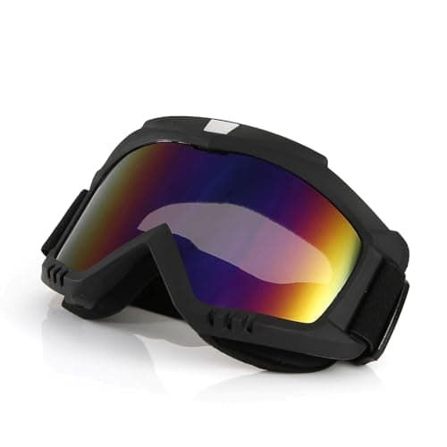 Dirt Bike Goggles Motorcycle ATV Ski Windproof Racing Glasses For Adults Men Women Youth Kids Winter Sports (A, One Size) — view 5