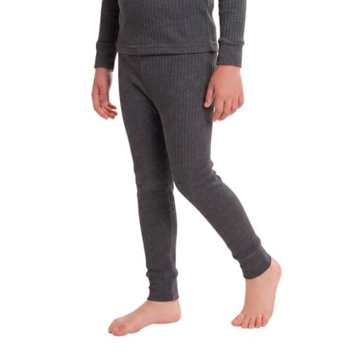 Octave Boys Thermal Underwear Long Johns/Pants/Long Underwear (UK, Age, 2 Years, 3 Years, Regular, Charcoal, 2 Pack) — view 2