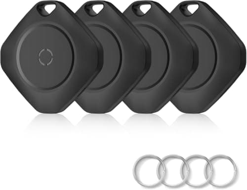 Tracker Tags-4 Pack(iOS Only), ltem Finder Smart Tag Set Black