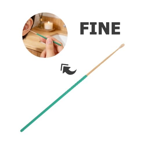 Ipetboom 10Pcs Ear Wax Removal Tool Bamboo Cleaning Kit Reusable Ear Pick Eco Friendly Silicone Handled Spoons Scoops Scrapers Sticks for Daily Care Cleanliness Adults Kids Home Travel Green — view 6